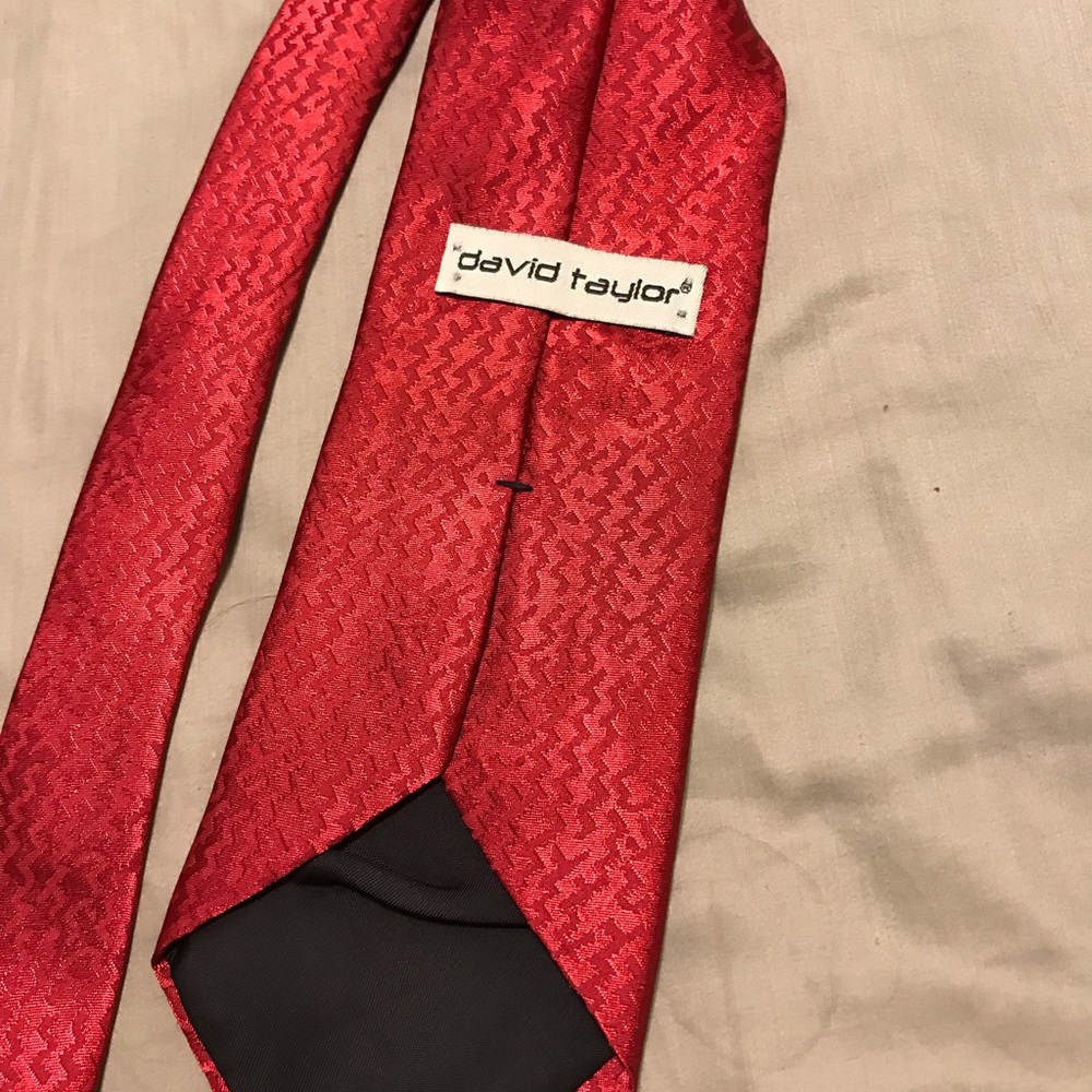 David Taylor red tie